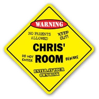 CHRIS' ROOM SIGN kids bedroom decor door children's name boy girl gift   Yard Signs