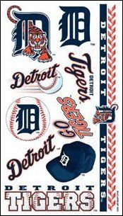 MLB Temporary Detroit Tigers Tattoo Sports & Outdoors