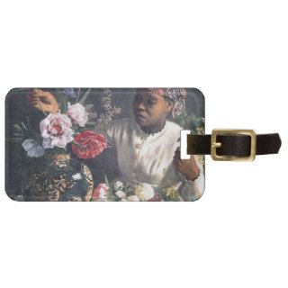 African Women with Peonies Tag For Luggage