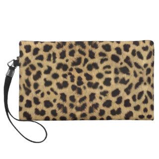 Leopard print wristlet purses