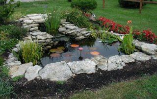 Pondmaster DIY Complete Pond Kit  950 Gph Pump w/ 5 Yr. Warranty   45 Mil Liner & Underliner  Small Pond Liner  Patio, Lawn & Garden