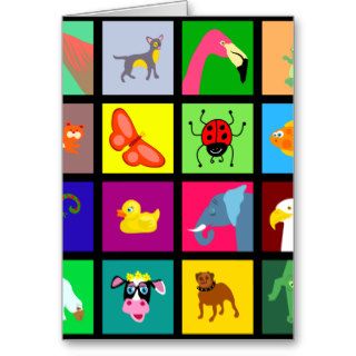 Animal Tile Wallpaper Cards