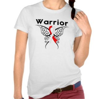 Oral Cancer Warrior Tribal Butterfly Tshirts