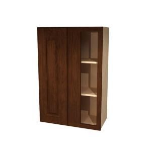 Home Decorators Collection 27x36x12 in. Assembled Wall Blind Corner Cabinet in Roxbury Manganite Glaze WBCU2736R RMG