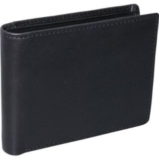 Nappa Leather RFID Blocking Euro Commuter Wallet, Black Clothing