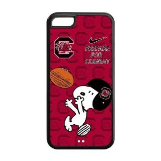 NCAA South Carolina Gamecocks Funny Snoopy Nike Logo Hard Cases Cover for iPhone 5c Electronics