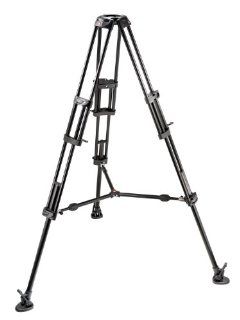 Manfrotto 545B 2 Stage, 3 Section Twin Leg, Lightweight Aluminum Professional Video Tripod with Mid Level Spreader  Camera & Photo