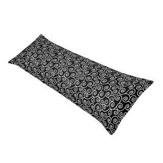 Sweet Jojo Designs Sweet Jojo Designs Madison Scroll Print Full Length Double Zippered Body Pillow Case Cover Black Size Body Pillow