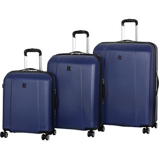 Copenhagen Collection 4 Wheeled 3 Piece Luggage Set Blue   IT Luggage