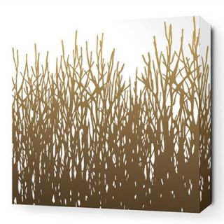 Inhabit Nourish Field Grass Stretched Graphic Art on Canvas in Amber FGAMB Si
