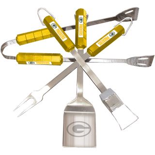 R & D Enterprises, Inc. Green Bay Packers 4 piece grilling utensil set