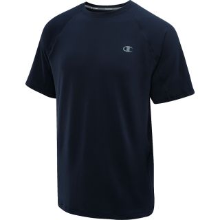 CHAMPION Mens Vapor PowerTrain Short Sleeve T Shirt   Size Medium, Navy