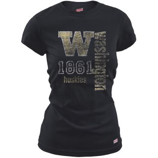 MJ Soffe Womens Washington Huskies T Shirt   Black   Size Medium, Washington