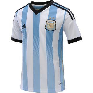 adidas Youth Argentina 2014 World Cup Home Replica Soccer Jersey   Size