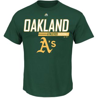 MAJESTIC ATHLETIC Mens Oakland Athletics Laser Like Focus Short Sleeve T Shirt