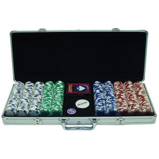 Trademark Poker 500 11.5G Holdem Poker Chip Set w/ Aluminum Case (10 1055 5001S)