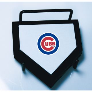 Schutt Chicago Cubs Home Plate Coaster 4 Piece Set Features Team Logo on
