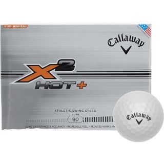 CALLAWAY X2 Hot + Golf Balls   White   12 Pack, White