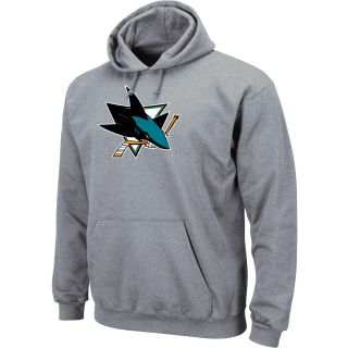 Majestic Mens San Jose Sharks Hooded Fleece Long Sleeve Pullover   Size Small,