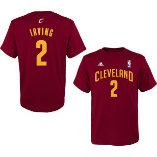 adidas Youth Cleveland Cavaliers Kyris Irving Game Time Name And Number T Shirt