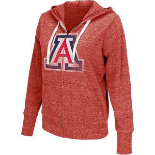 G III Womens Arizona Wildcats Tri Blend Full Zip Hoody   Size Medium, Red