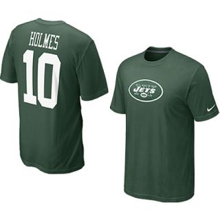 NIKE Mens New York Jets Santonio Holmes Name And Number Short Sleeve T Shirt  