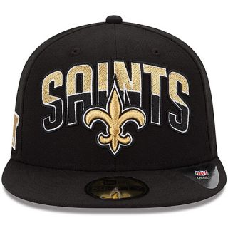 NEW ERA Youth New Orleans Saints Draft 59FIFTY Fitted Cap   Size 6 1/2, Black
