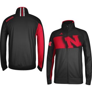 adidas Mens Nebraska Cornhuskers Sideline Player Warm Up Jacket   Size Medium,
