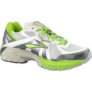 BROOKS Womens Adrenaline 13 GTS Running Shoes   Size 5b, White/green