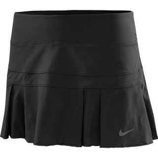 NIKE Womens Woven Pleated Tennis Skirt   Size Xl, Black/mat Silvr