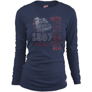 MJ Soffe Girls Gonzaga Bulldogs Long Sleeve T Shirt   Navy   Size Large,