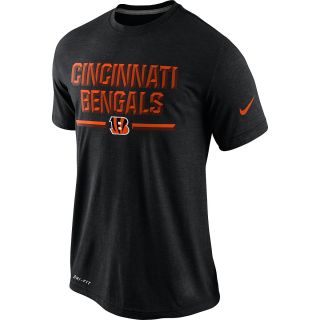 NIKE Mens Cincinnati Bengals Legend Chiseled Short Sleeve T Shirt   Size