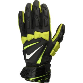 NIKE Adult Hyperbeast 2.0 Lineman Gloves   Size Medium, Black/volt
