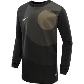 NIKE Boys Park IV Long Sleeve Goalkeeper Soccer Jersey   Size Medium, Black