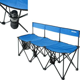 Insta Bench 5 Seater LX Portable Bench, Blue (IBLX5 BLUE)