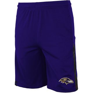NFL Team Apparel Youth Baltimore Ravens Gameday Performance Shorts   Size Large