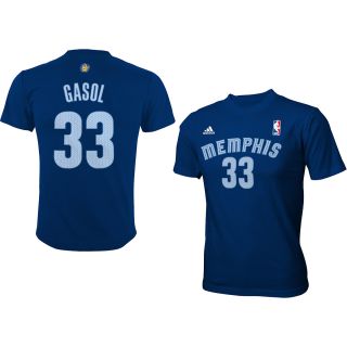 adidas Youth Memphis Grizzlies Marc Gasol Game Time Name And Number Short 
