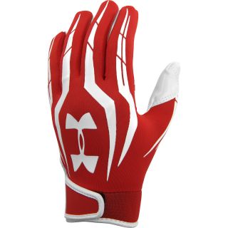 UNDER ARMOUR Adult F3 Receiver Gloves   Size Xl, Red