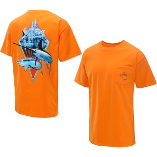 GUY HARVEY Mens Fight Club Short Sleeve T Shirt   Size Xl, Orange
