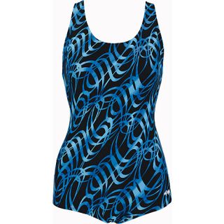 Dolfin Xtra Life Print Lycra Lap Suit Womens   Size 18, Blue Talon (66559 345 