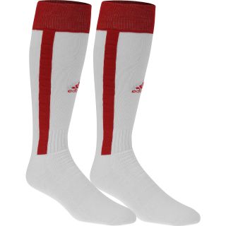 adidas Rivalry Baseball Stirrup Socks   2 Pack   Size Large, White/red
