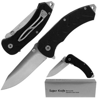 Tough Stainless Spring Assisted Folder w/ G10 Handle 7.75 Knife (25 32045)