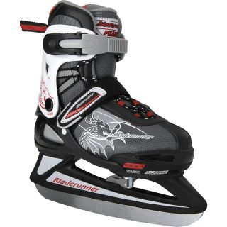 BLADERUNNER Boys Phaser Recreational Ice Skates   Size 1, Black/grey/red