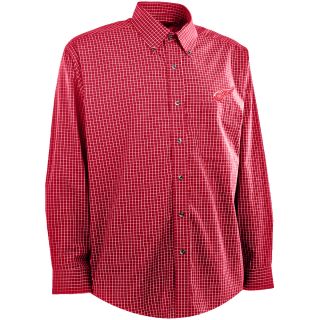 Antigua Mens Detroit Red Wings Esteem Cotton/Polyester Box Pattern Yarn Dye