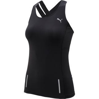 PUMA Womens Pure Fitted Tank   Size Large, Black