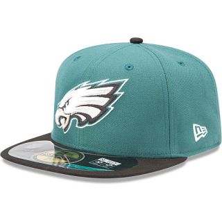 NEW ERA Mens Philadelphia Eagles Official On Field 59FIFTY Fitted Cap   Size