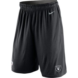 NIKE Mens Oakland Raiders Dri FIT Fly Shorts   Size Large, Black/silver