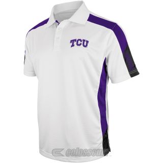COLOSSEUM Mens TCU Horned Frogs Bracket Polo   Size Xl, White