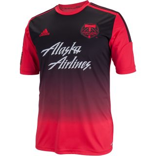 adidas Mens Portland Timbers Replica Jersey   Size Small, Red/black