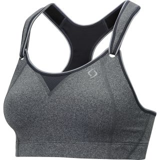 MOVING COMFORT Womens Rebound Racer Sports Bra   Size 32b, Charcoal Heather